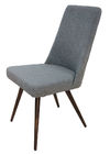 Polyester Fabric Upholstered Woodgrain Dining Chair  Livingroom Chair Leisure Chair