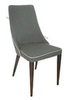 Fabric Upholstered Woodgrain Dining Chair Livingroom Chair Leisure Chair