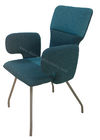 Grey Legs Modern Upholstered Dining Chairs Guestroom Use Multi Color Shell