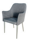 Elegant Fabric Upholstered Dining Chairs , Resilent Spong Unique Dining Chair