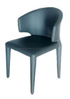 Grey Polyurethane Dining Chairs Plywood Material Water Proof Pu Shell