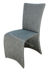 Indoor Fabric Upholstered Dining Chairs , Luxury Dining Chair Full Wrapped Leg