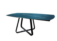 1.9 Meter Ceramic Top Dining Table , Horsebelly Extension Dining Room Table