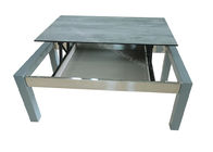 Grey Lift Top Coffee Table With Hidden Storage Compartment Space Save