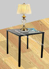 Coffee Square Stylish Corner Table MDF Ceramic Top Scratch Proof Steady Legs