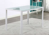 White 52.91lb 20×70×75cm Tempered Glass Dining Table