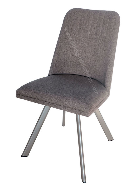 Polyester Fabric Upholstered Dining Chairs , Indoor Leisure Living Room Chair