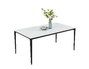 4 Legs Ceremic Iron Fixed Dining Table