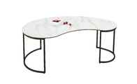3H Furniture Coffee Table Laminam Ceramic Top  Tempered Glass Iron