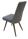 Polyester Fabric Upholstered Woodgrain Dining Chair  Livingroom Chair Leisure Chair