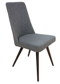 Polyester Fabric Upholstered Woodgrain Dining Chair  Livingroom Chair Leisure Chair