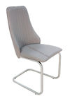 Polyurethane PU Upholstered Stainless Dining Chair Livingroom Chair Leisure Chair