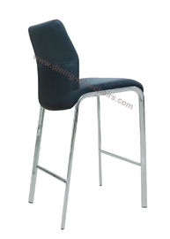 High Counter Upholstered Contemporary Bar Chairs Polyurethane Material