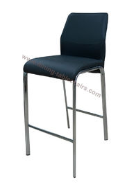 High Counter Upholstered Contemporary Bar Chairs Polyurethane Material