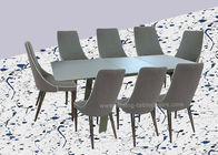 Stylish Moka Stone Look Dining Table Scratch Proof Pavilion Use 10-12 Seats