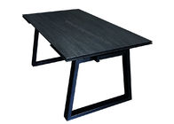 Commerical Extension Dining Table , Heat Resistant Black Extension Table