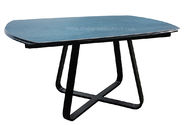 1.9 Meter Ceramic Top Dining Table , Horsebelly Extension Dining Room Table