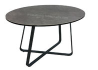 Living Room Oval Tempered Glass Coffee Table Grey Top Stylish Steel Legs