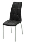 Luxury Commercial Dining Chairs Industrial Furniture Glossy Chromed Leg