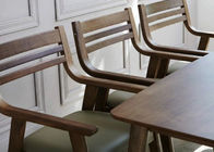Brushed Stainless Leg PU Dining Chairs For Dining Room