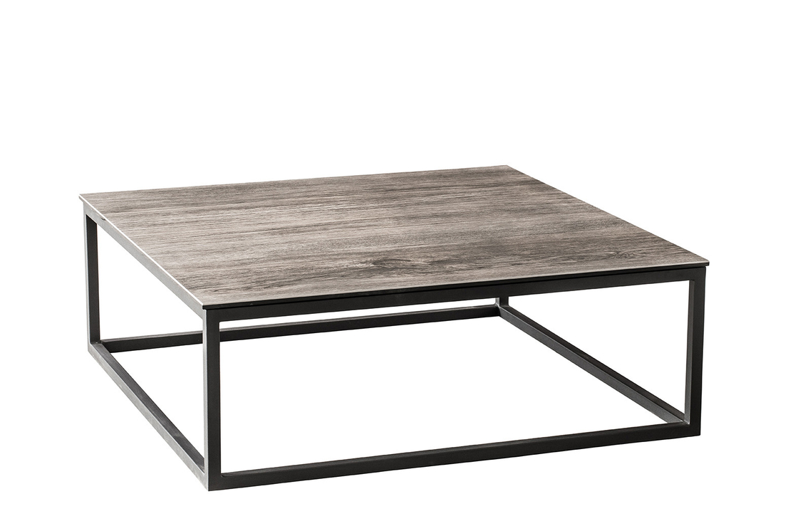 Rectangle Artistic Coffee Tables , Tempered Glass Coffee Table Black Leg