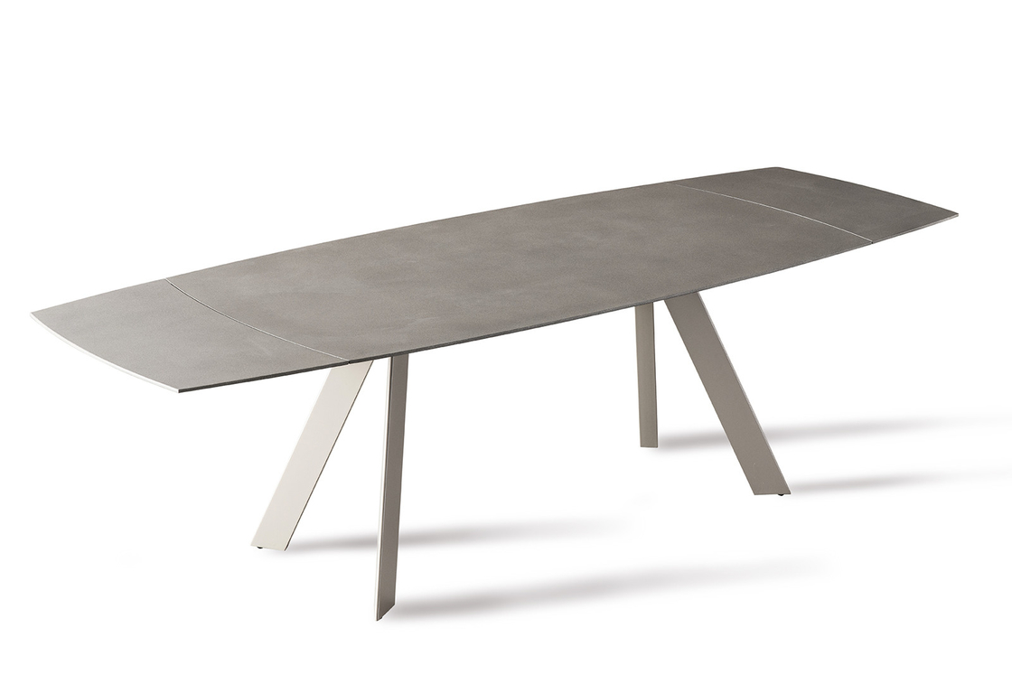 Contemporary Extendable Dining Table For Family Tempered Glass