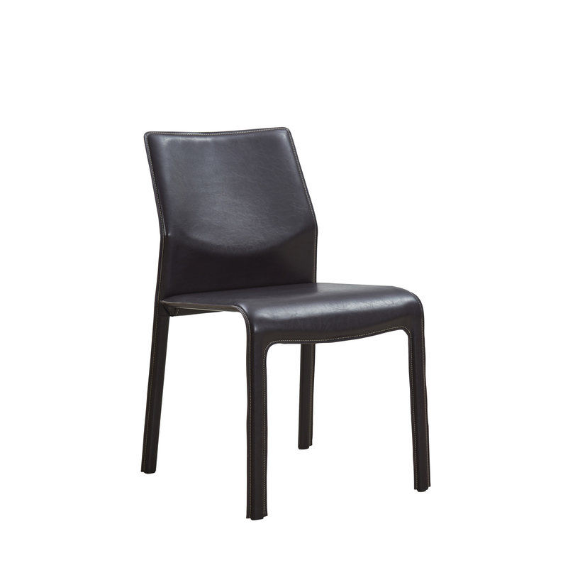 4 Legs Modern Iron PU Dining Chairs