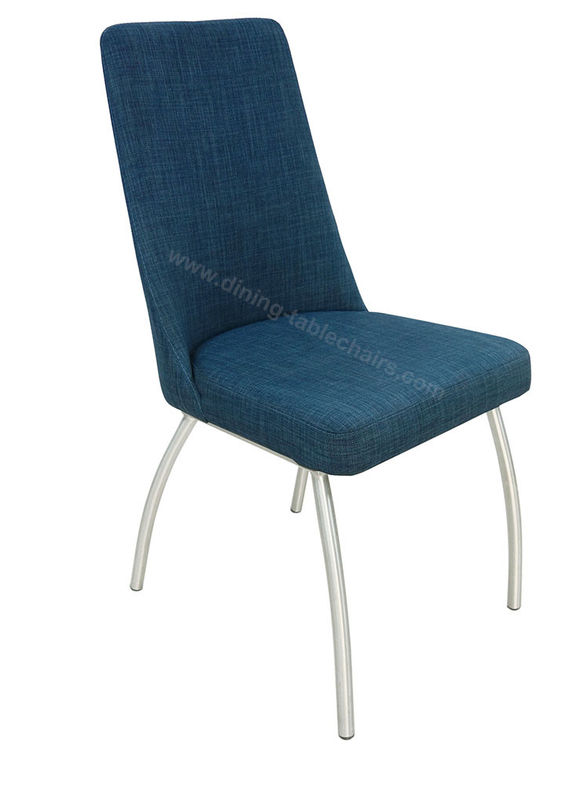 Fabric Upholstered Stainless Dining Chair Livingroom Chair Leisure Chair