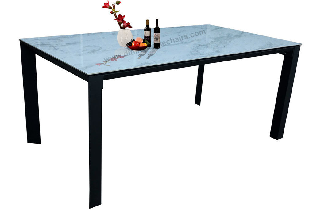 1.5 Meter Fixed Dining Table , Rectangle Ceramic Topped Dining Table